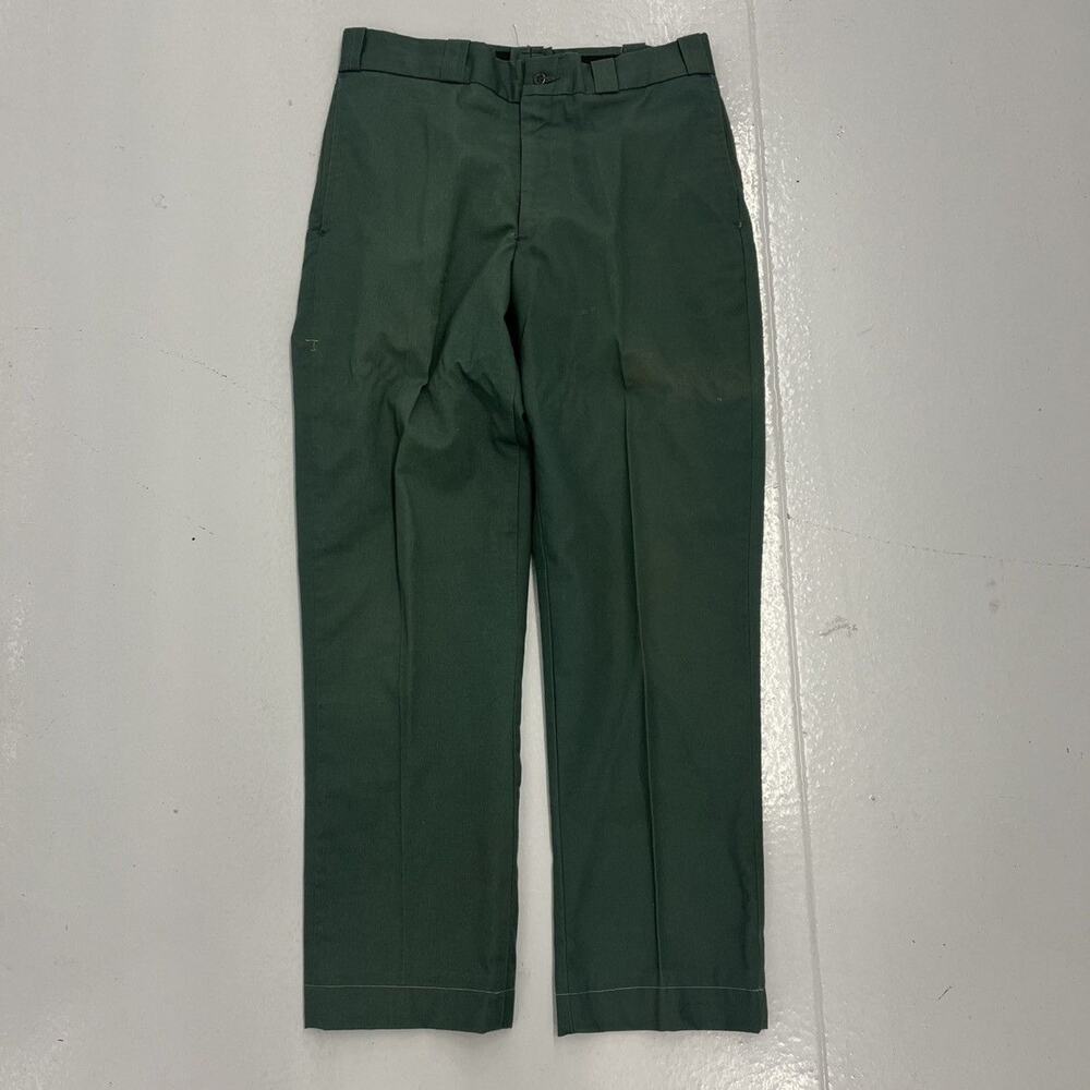 Vintage 60s Green Sanforized Workwear Chinos 32x29